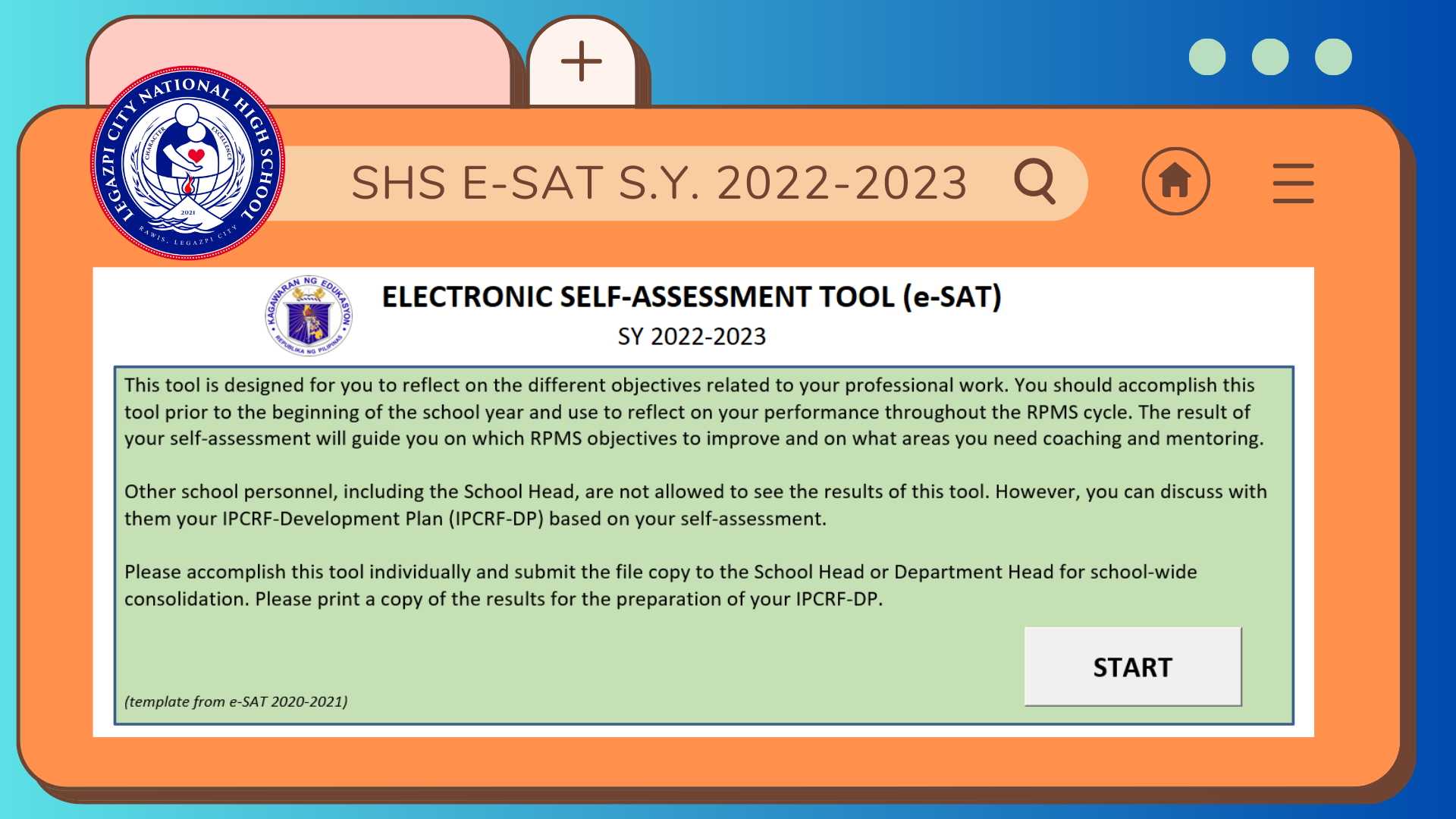 LCNHS (SHS) E-SAT Submission SY 2022-2023