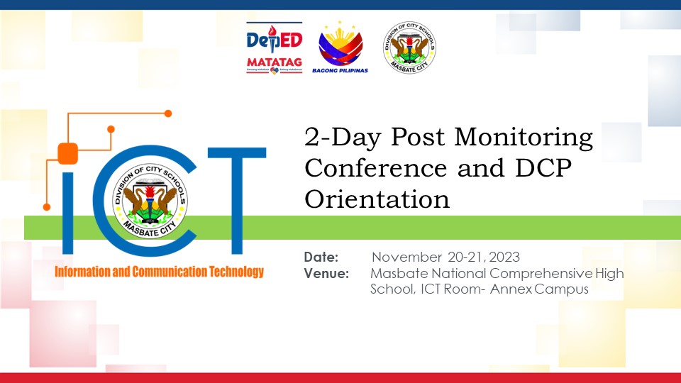 DCP Post Monitoring Conference and Orientation