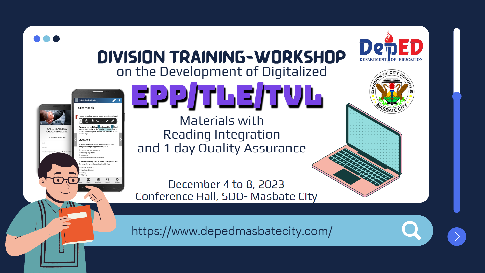 Division Training-Workshop on the Development of Digitized EPP/TLE/TVL Materials with Reading Integration