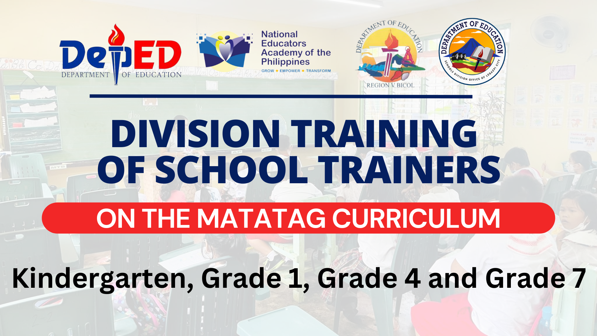 Division Training of School Trainers on the MATATAG Curriculum