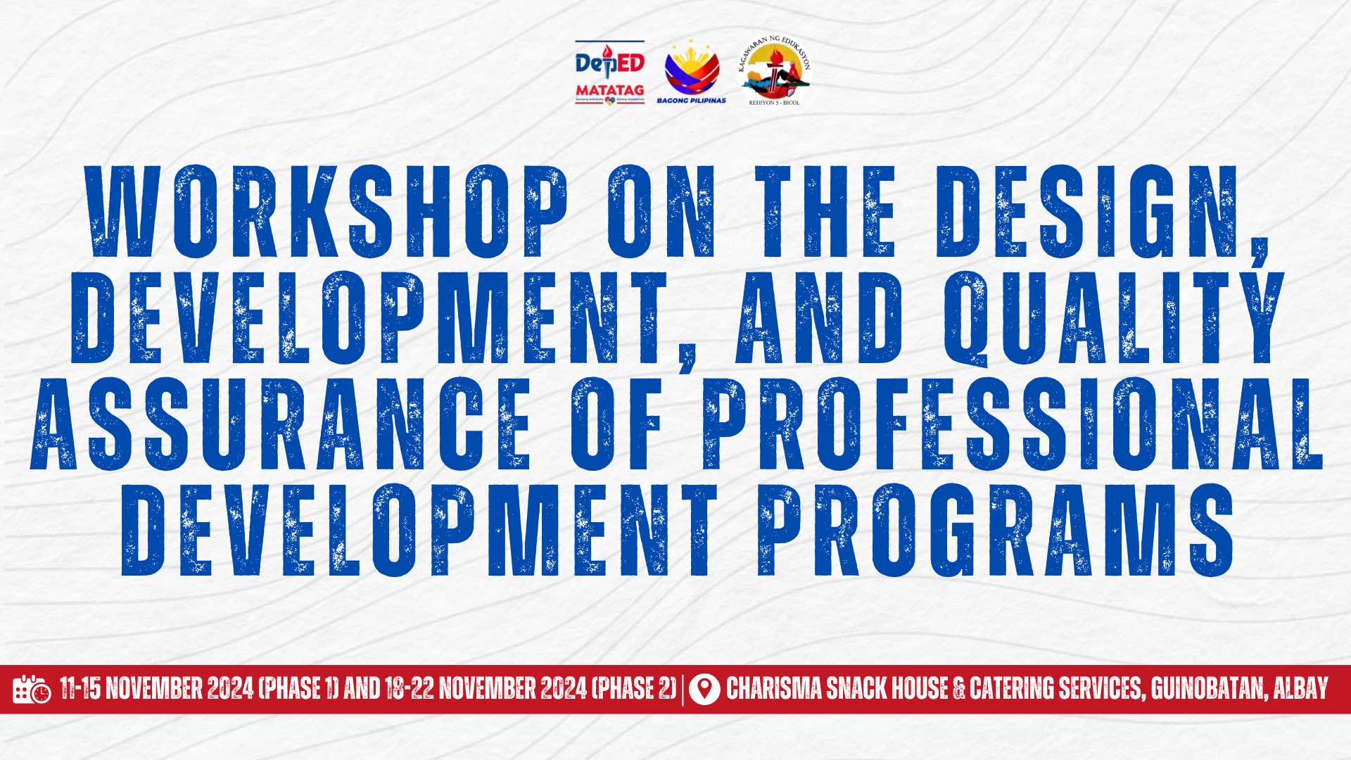 Workshop on the Design, Development, and Quality Assurance of Professional Development Programs