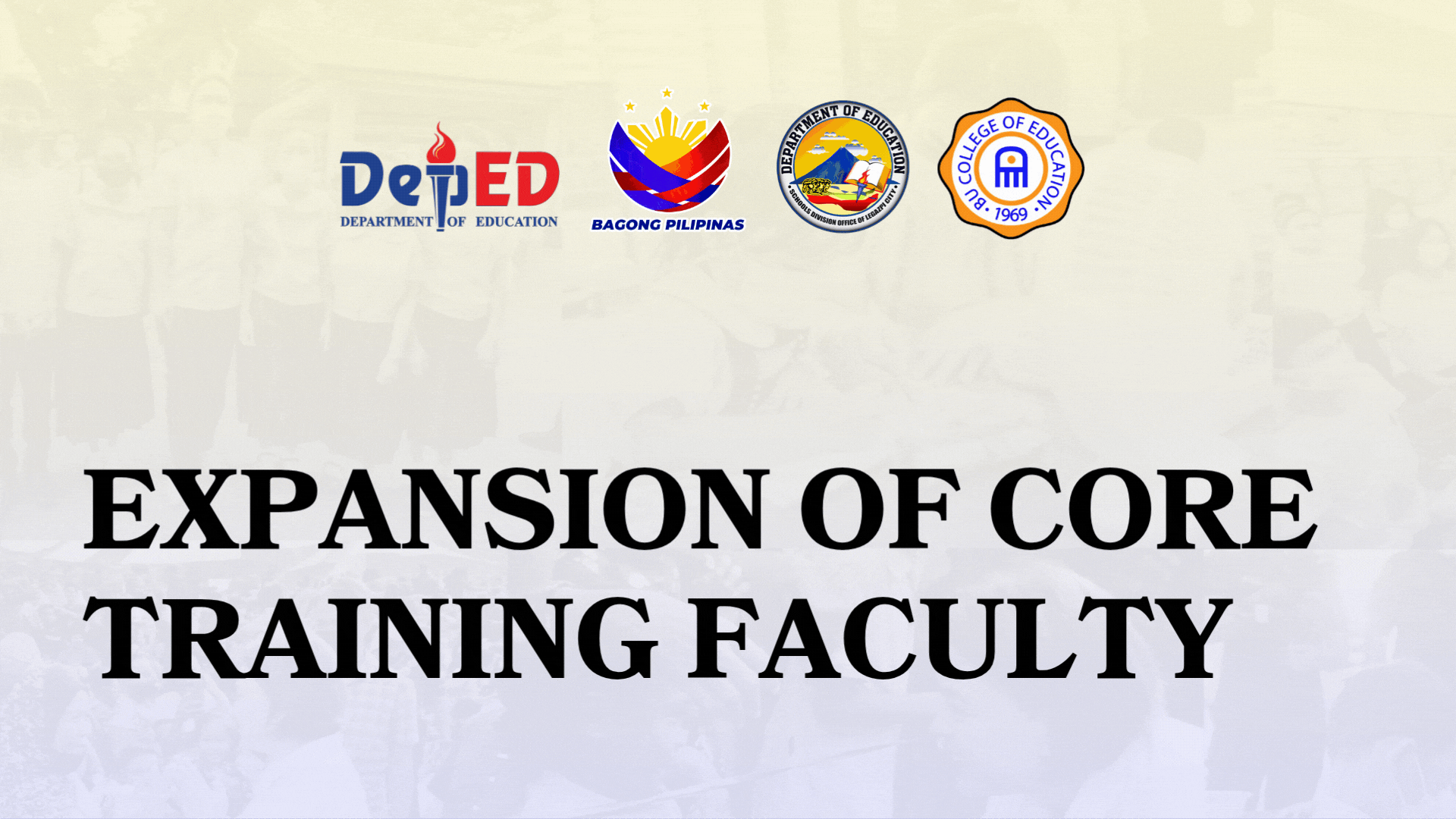 EXPANSION OF CORE TRAINING FACULTY