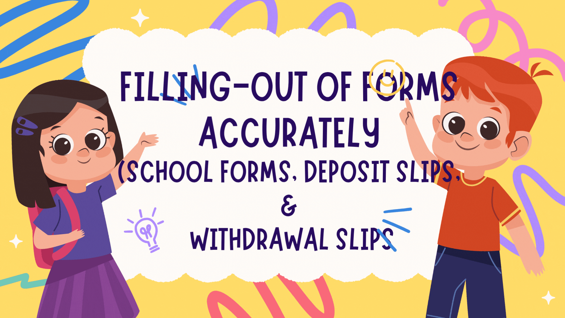 FILLING-OUT OF FORMS