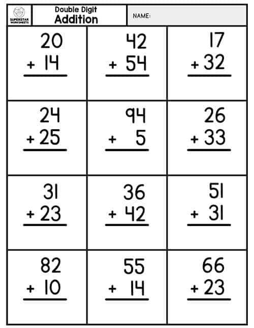 Addition of 3 digit numbers